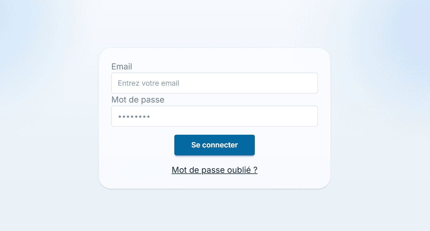 Sportify — page de connexion
